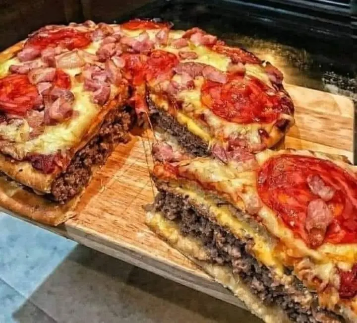 Open-Faced Pizza Burgers